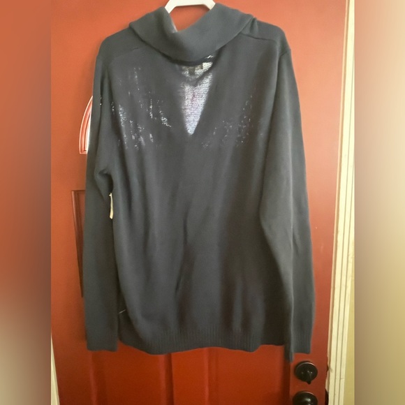 NWT Navy Blue button up men’s cardigan sweater by GOODTHREADS - Picture 4 of 6